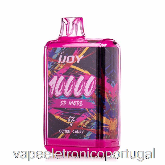 Vape Eletrônico Ijoy Bar Sd10000 Algodão Doce Descartável